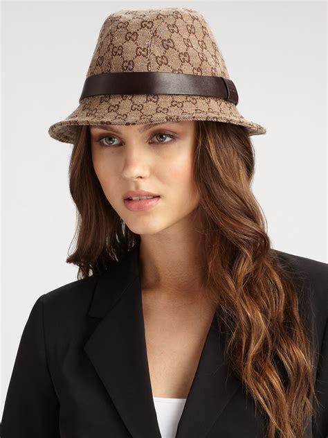 gucci caps for ladies|gucci fedora hats women's.